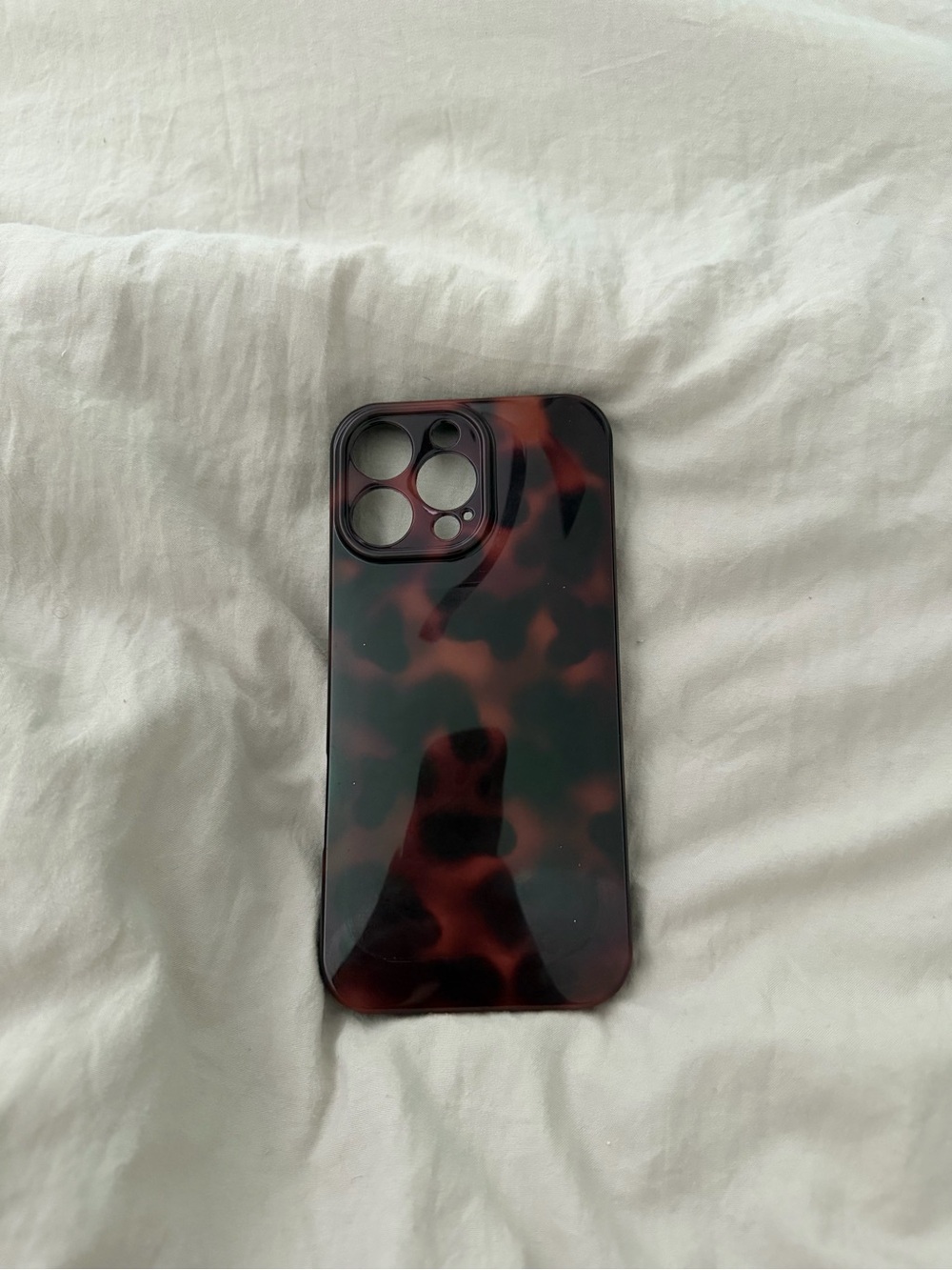 Amazon Tortoiseshell Phone Case - Brown & Black Gloss